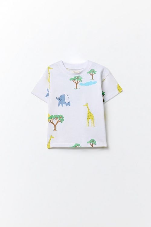 Remera Estampado Jirafas