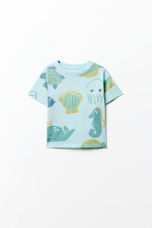Remera Estampado Ballenas