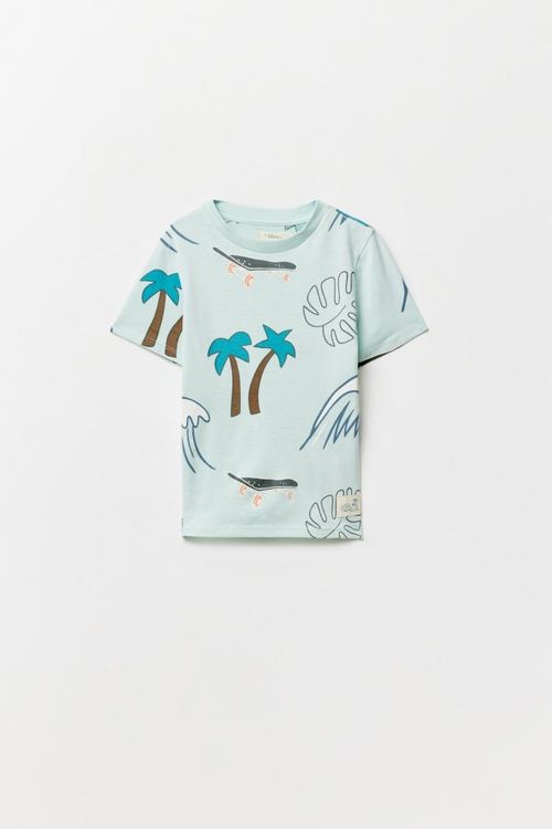 Remera Aop Beach Skate