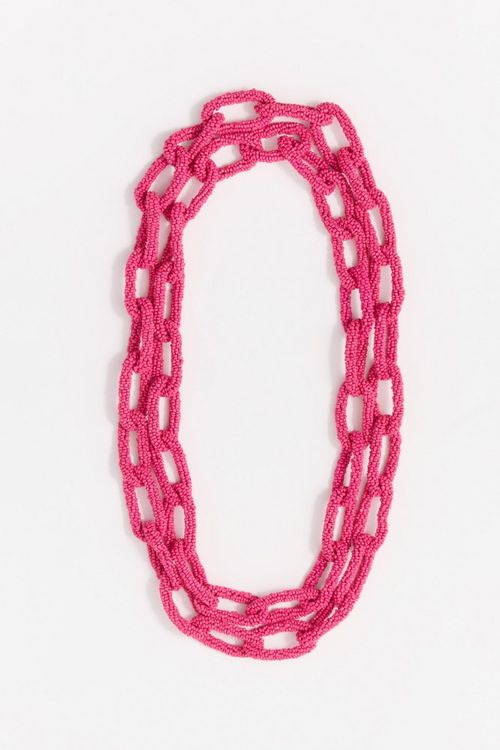 Collar Doble Cadeneta Cuentas