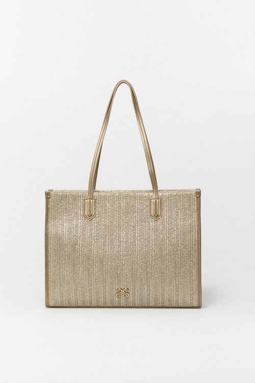 Shopper Rafia Oro