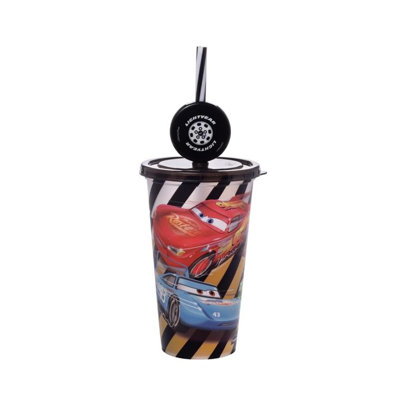 Vaso%20Con%20Pajita%20Y%20Pin%20500%20Ml%20Cars