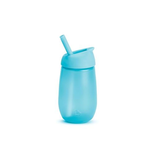 Vaso Con Pajita Simple Clean Azul