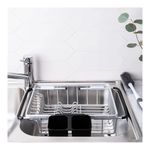 Escurridor%20Para%20Platos%20Expandible%20Plateado%20Negro%20376X28X116%20Cm