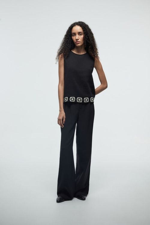 Remera Detalle Crochet