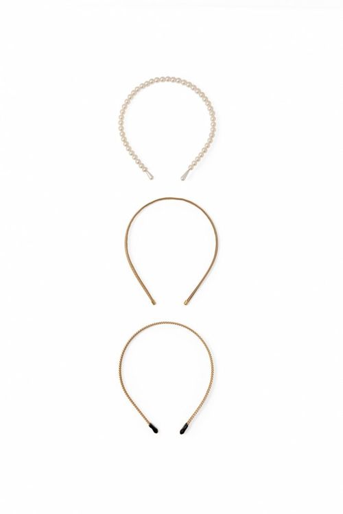 Set 3 Diademas Metal