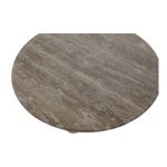 Centro Mesa Marmol 30X30X8 Travertino Marron