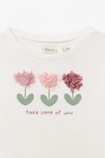 Remera Manga Larga Mc Flores Lechuga