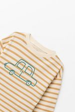 Remera Manga Larga Rayas Coche