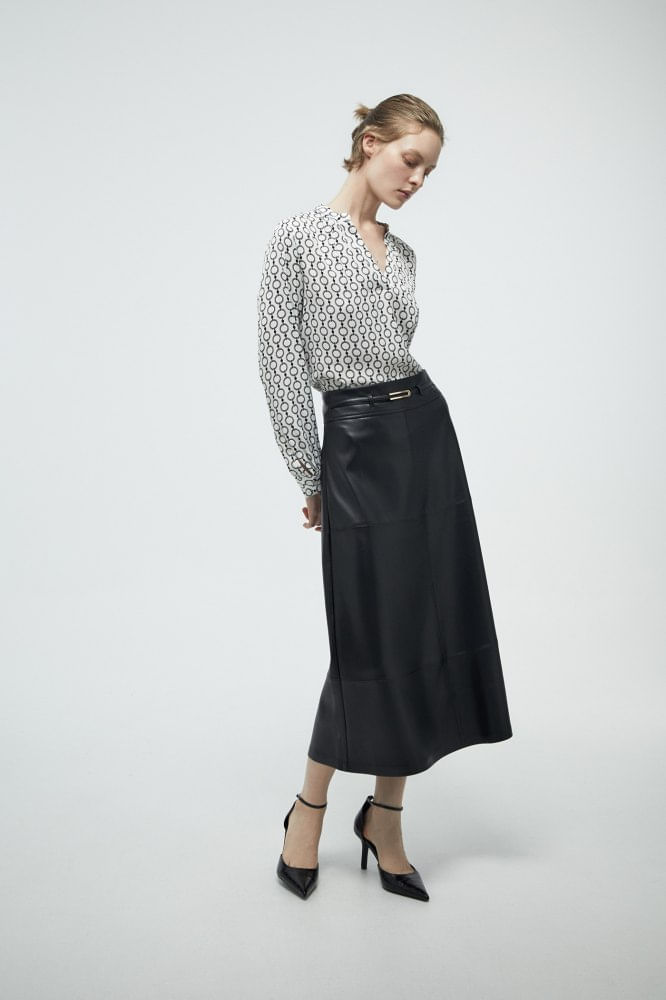 Blusa Fluida Estampada
