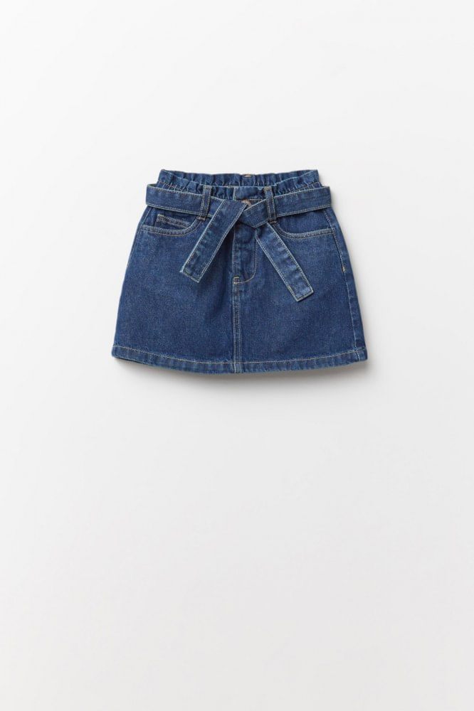 Pollera Denim Cinturon