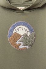 Sudadera Patch Toalla Con Capucha