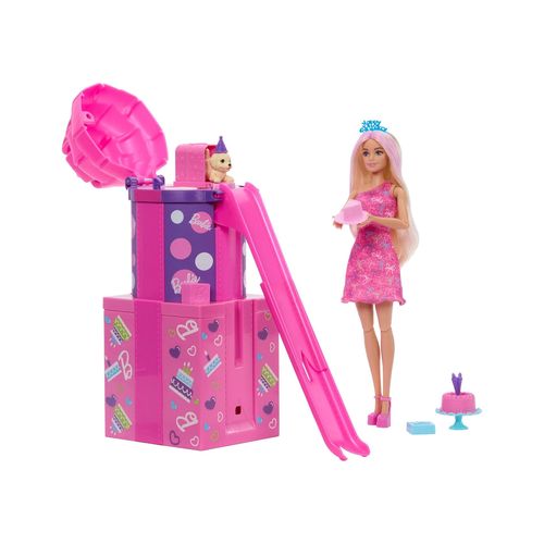 Barbie Juego Fiesta Unboxed Resbaladilla