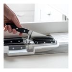 Organizador De Cuchillo Clear Blanco