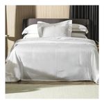 Juego De Edredón 3 Pc Leve Ajoure 300H Bordado 280X260 Cm Ajoure Blanco