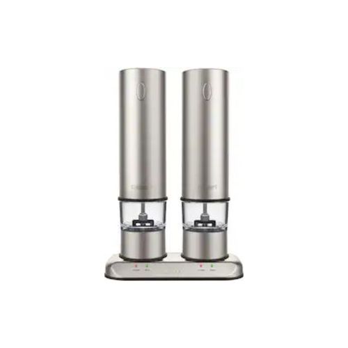 Kit Moledor De Temperos Electrico Recargable Inox Bivolt