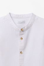 Camisa Algodón Lino Lisa