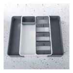Organizador Para Utensilios Cajon Expandible 8Serv Blanco/Gris Plast