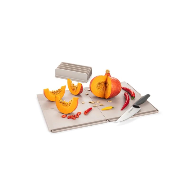 Tablas De Cortar 25X17 Cm Con Soporte 4 Pzs Encajables Compact