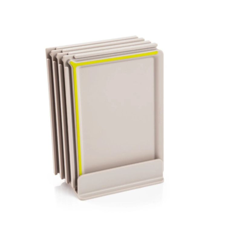 Tablas De Cortar 25X17 Cm Con Soporte 4 Pzs Encajables Compact