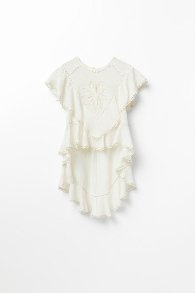 Blusa Cuerpo Capa Bordado Sol