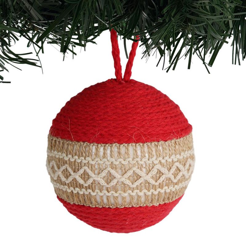 Juego de Globos De Navidad 10Cm 4Pz Rojo